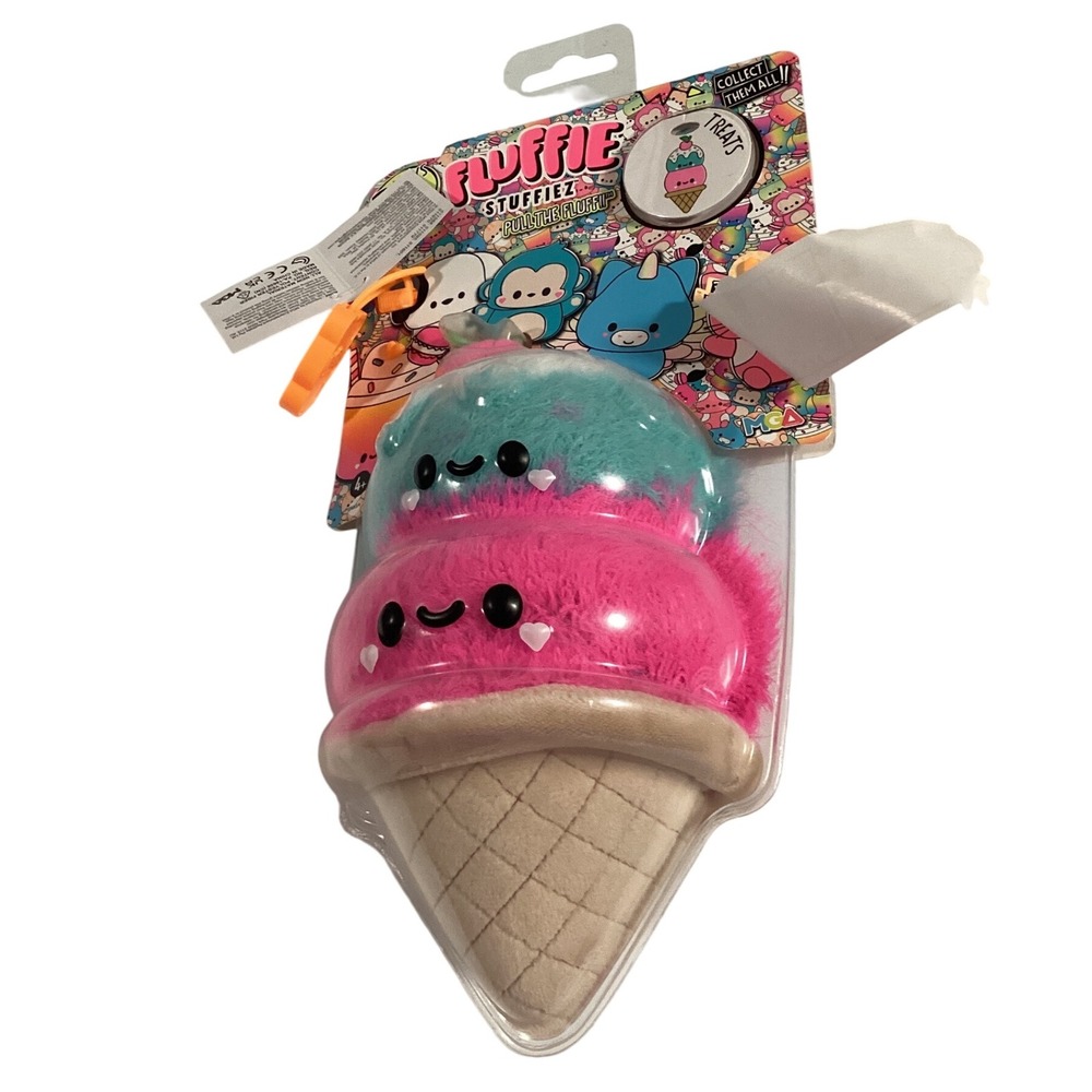 Fluffie Stuffiez Treats Ice Cream Sundae Plush Cute‎ Collectible Toy